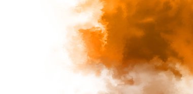 Beyaz arkaplanda soyut renkli suluboya. Dijital resim.