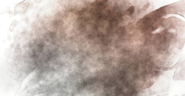 Beyaz arkaplanda soyut renkli suluboya. Dijital resim.