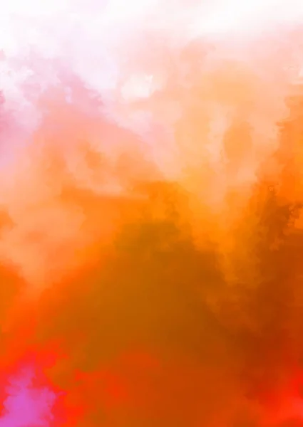 Abstrakt Färgglada Akvarell Vit Bakgrund Digital Konstmålning — Stockfoto
