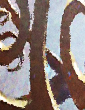 Modern sanat. Renkli çağdaş sanat eserleri. Renkli boya darbeleri. Soyut arkaplanda fırça darbeleri. fırça boyası.