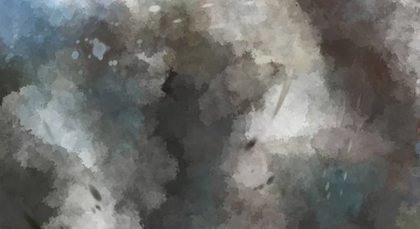 水彩画的背景上有斑斑和斑斑 刷子抚摸着绘画 2D说明 — 图库照片