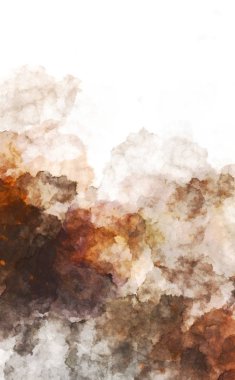 Suluboya arka planda lekeler ve lekelerle boyanmış. Fırça darbesi ile boyanmış. 2d Görüntü.