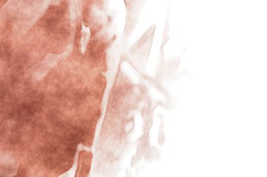 Beyaz arkaplanda soyut renkli suluboya. Dijital resim.