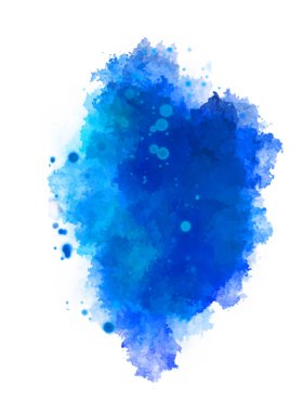 Suluboya arka planda lekeler ve lekelerle boyanmış. Fırça darbesi ile boyanmış. 2d Görüntü.