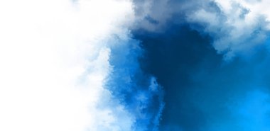 Beyaz arkaplanda soyut renkli suluboya. Dijital resim.