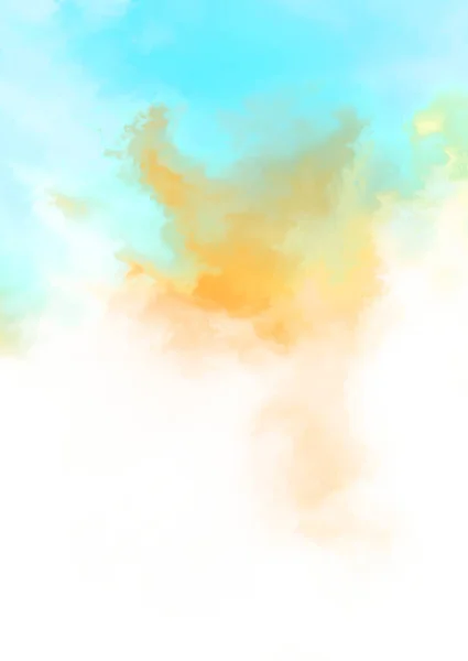 Abstract Colorful Watercolor White Background Digital Art Painting — Stock Photo, Image