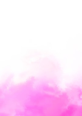 Beyaz arkaplanda soyut renkli suluboya. Dijital resim.