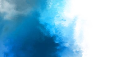 Beyaz arkaplanda soyut renkli suluboya. Dijital resim.