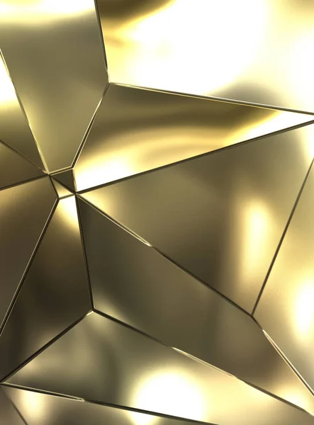 Abstrakter Hintergrund Luxuriöse Metallpaneele Geometrisches Muster Glamour Mode Kulisse Illustration — Stockfoto