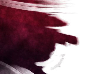 Beyaz arkaplanda soyut renkli suluboya. Dijital resim.