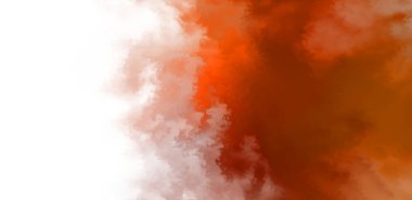 Beyaz arkaplanda soyut renkli suluboya. Dijital resim.