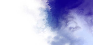 Beyaz arkaplanda soyut renkli suluboya. Dijital resim.