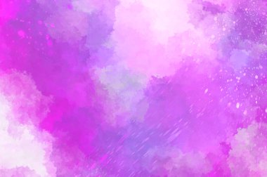 Suluboya arka planda lekeler ve lekelerle boyanmış. Fırça darbesi ile boyanmış. 2d Görüntü.