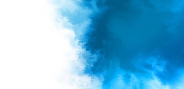 Beyaz arkaplanda soyut renkli suluboya. Dijital resim.