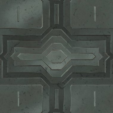 Kusursuz Bilim Kurgu Panelleri. Geleceğin dokusu. Uzay gemisi kaplaması geometrik desen. 3 boyutlu illüstrasyon. Teknoloji konsepti.