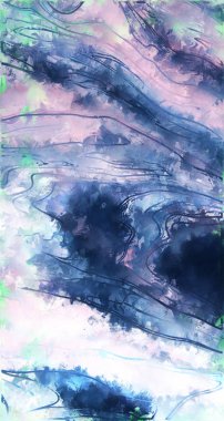 Çadır bezi dokusunda soyut boya fırçası darbeleri. Resim arkaplanı. Modern duvar sanatı illüstrasyonu. Arkaplan için renkli çizimler.