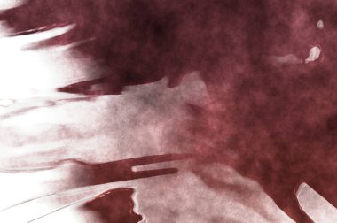 Beyaz arkaplanda soyut renkli suluboya. Dijital resim.