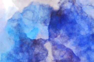 Suluboya arka planda lekeler ve lekelerle boyanmış. Fırça darbesi ile boyanmış. 2d Görüntü.