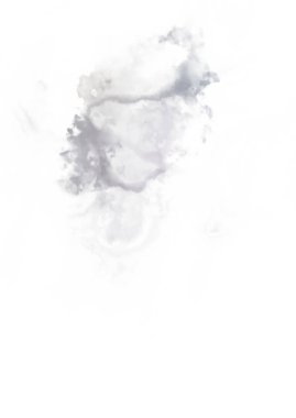 Beyaz arkaplanda soyut renkli suluboya. Dijital resim.