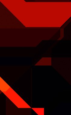 Renkli ve canlı geometrik şekiller katmanları var. Bir teknoloji planının dijital illüstrasyonu. Gelecekçi tasarım şablonu.