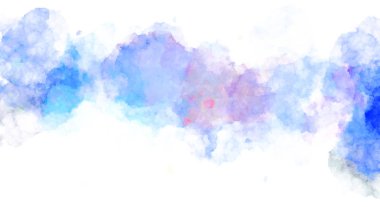 Suluboya arka planda lekeler ve lekelerle boyanmış. Fırça darbesi ile boyanmış. 2d Görüntü.