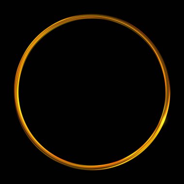 Parlak Çerçeve Arkaplanı. Siyah arkaplanda izole edilmiş parlak geometrik şablon. Soyut 2d illüstrasyon.