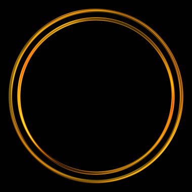 Parlak Çerçeve Arkaplanı. Siyah arkaplanda izole edilmiş parlak geometrik şablon. Soyut 2d illüstrasyon.