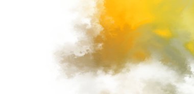 Beyaz arkaplanda soyut renkli suluboya. Dijital resim.