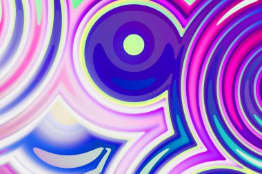 Sıvı renkli gradyanı olan soyut bir arkaplan. Modern kentsel grafiğin 2D çizimi. Graffiti tasarımı duvar kağıdına ilham verdi.