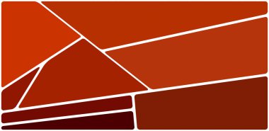 Beyaz boşluğu olan renkli bir çizim. Soyut geometrik desen. Mozaik arka plan. Geometrik çok renkli şekiller.