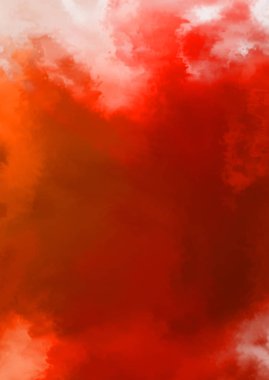 Beyaz arkaplanda soyut renkli suluboya. Dijital resim.