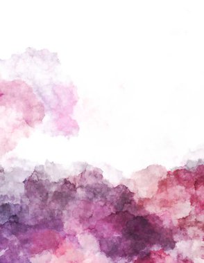 Suluboya arka planda lekeler ve lekelerle boyanmış. Fırça darbesi ile boyanmış. 2d Görüntü.