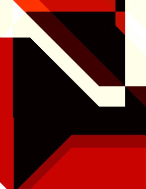 Renkli ve canlı geometrik şekiller katmanları var. Bir teknoloji planının dijital illüstrasyonu. Gelecekçi tasarım şablonu.