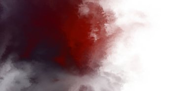 Beyaz arkaplanda soyut renkli suluboya. Dijital resim.