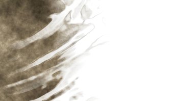 Beyaz arkaplanda soyut renkli suluboya. Dijital resim.