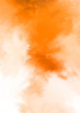 Beyaz arkaplanda soyut renkli suluboya. Dijital resim.