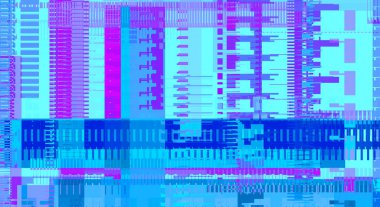 Geometrik çok renkli kesişen çizgiler. Dijital teknolojinin grafiksel çizimi. Soyut arkaplan. 