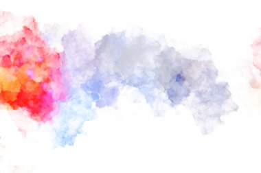 Suluboya arka planda lekeler ve lekelerle boyanmış. Fırça darbesi ile boyanmış. 2d Görüntü.