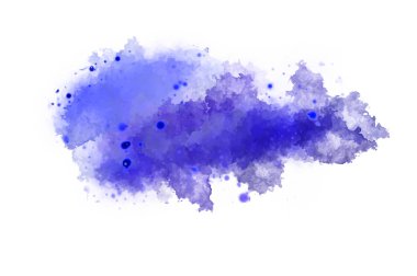 Suluboya arka planda lekeler ve lekelerle boyanmış. Fırça darbesi ile boyanmış. 2d Görüntü.