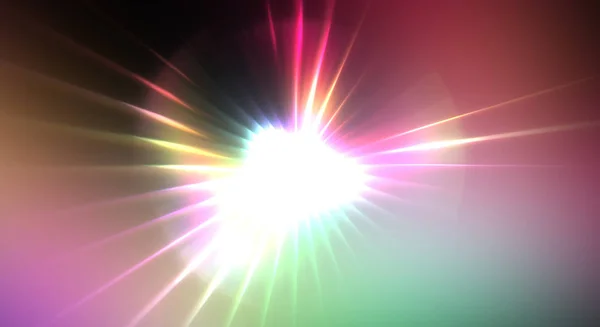Dynamischer Beweglicher Lichtstoß Schönen Glänzenden Hintergrund Von Bunten Lichtern Vibrierende — Stockfoto