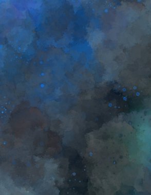 Suluboya arka planda lekeler ve lekelerle boyanmış. Fırça darbesi ile boyanmış. 2d Görüntü.