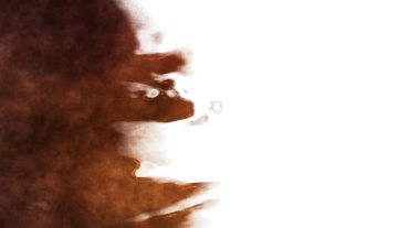 Beyaz arkaplanda soyut renkli suluboya. Dijital resim.