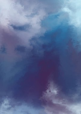 Beyaz arkaplanda soyut renkli suluboya. Dijital resim.