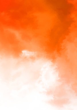 Beyaz arkaplanda soyut renkli suluboya. Dijital resim.