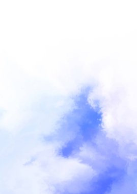 Beyaz arkaplanda soyut renkli suluboya. Dijital resim.