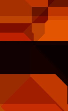 Renkli ve canlı geometrik şekiller katmanları var. Bir teknoloji planının dijital illüstrasyonu. Gelecekçi tasarım şablonu.