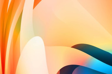 Renkli gradyan ile soyut arkaplan. Çizgili çizgili canlı duvar kâğıdı. Modern hareketin akışkan 2d çizimi.