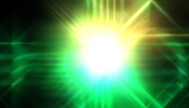 Işıl ışıl parlayan bir ışık. Enerjik enerji arka planı. Işığın ışınları ruhani bir ışıltıyla. Güzel duvar kağıdı.