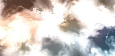 Beyaz arkaplanda soyut renkli suluboya. Dijital resim.