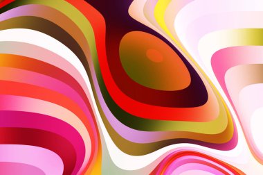 sıvı soyut arkaplan ve renkli gradyan. Modern hareketin 2d illüstrasyonu.